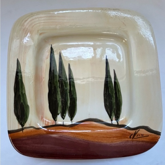 Castello Banti / hand painted / Artist signed/ trinket / decorative wall plate - Picture 3 of 9